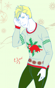 Christmas Sweater Merritt, by CJ Joughin